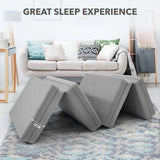 DS BD Foldable Foam Mattress 4 Folding Bedding Sofa Couch Cot Bed 12cm Thick