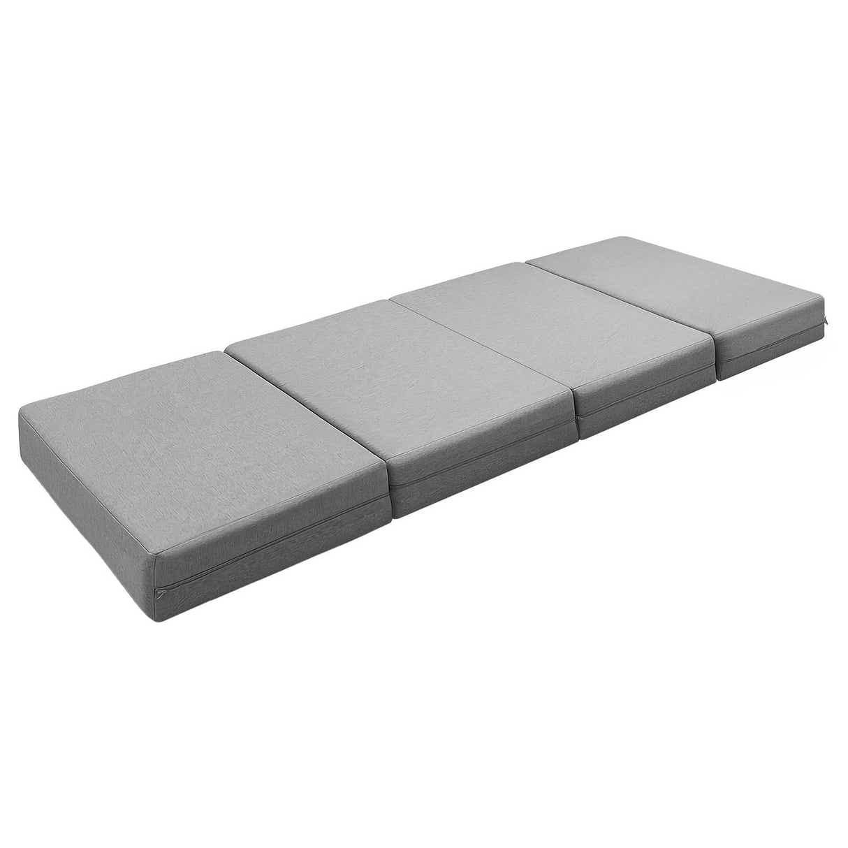 DS BD Foldable Foam Mattress 4 Folding Bedding Sofa Couch Cot Bed 12cm Thick