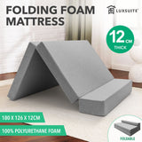 DS BD Luxsuite Foldable Foam Mattress Cot Tri Folding Sofa Bed Thick Sleeping