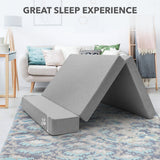 DS BD Luxsuite Foldable Foam Mattress Cot Tri Folding Sofa Bed Thick Sleeping