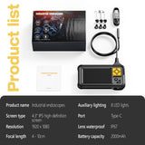 DS BD Endoscope Inspection Camera Snake Borescope Tools 8 LED Lights HD 1080P