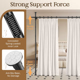 DS BD Room Divider Curtain Rod No Drill Tension Wall Partition Separator Privacy