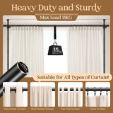 DS BD Room Divider Curtain Rod Separator No Drill Tension Wall Space Partition