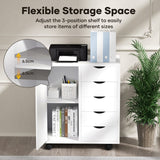 DS BD 5 Drawer File Cabinet Mobile Desk Filing DocumentOrganiser Side Chest Home