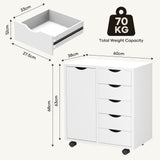 DS BD 5 Drawer File Cabinet Mobile Desk Filing DocumentOrganiser Side Chest Home