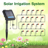 DS BD Solar Irrigation Auto Garden Watering System Automatic Deep Drip Kit DIY