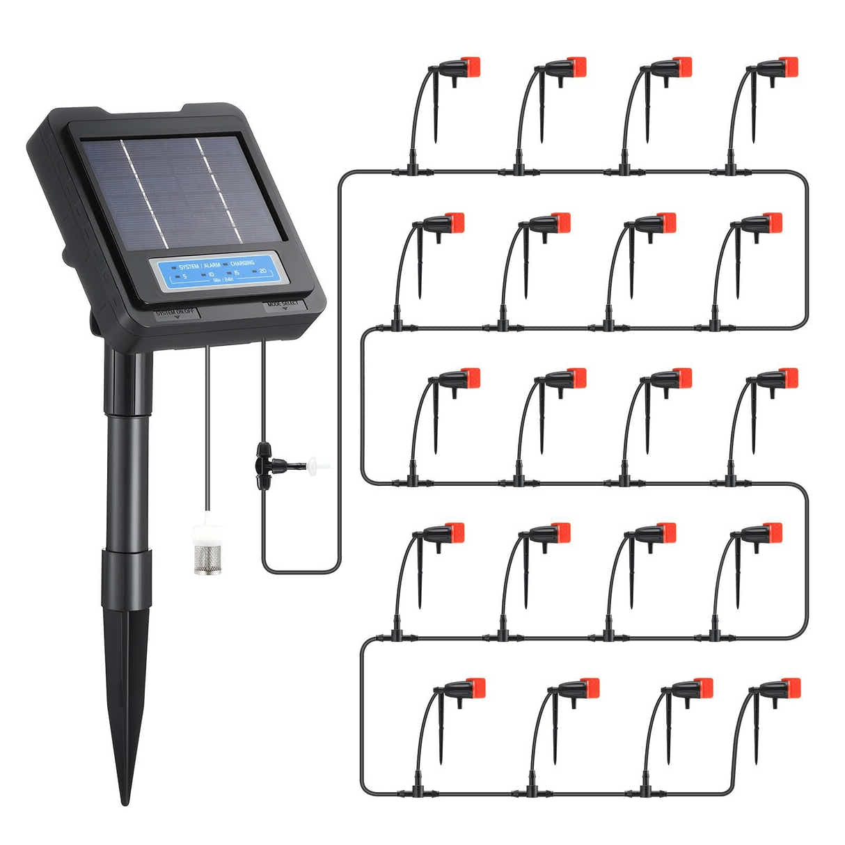 DS BD Solar Irrigation Auto Garden Watering System Automatic Deep Drip Kit DIY