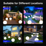 DS BD Garden Solar Light RGB LED 9 Colour Changing Weatherproof Landscape