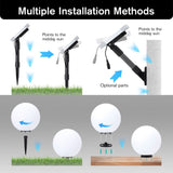 DS BD Garden Solar Light RGB LED 9 Colour Changing Weatherproof Landscape