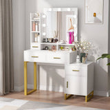 DS BD Hollywood Mirror Makeup Table Vanity Dressing Desk Dresser Bedroom