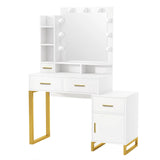 DS BD Hollywood Mirror Makeup Table Vanity Dressing Desk Dresser Bedroom