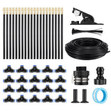 DS BD Drip Irrigation System 25m AutomaticGarden Watering Misting Kit 360 Degree