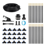 DS BD Drip Irrigation System 25m AutomaticGarden Watering Misting Kit 360 Degree