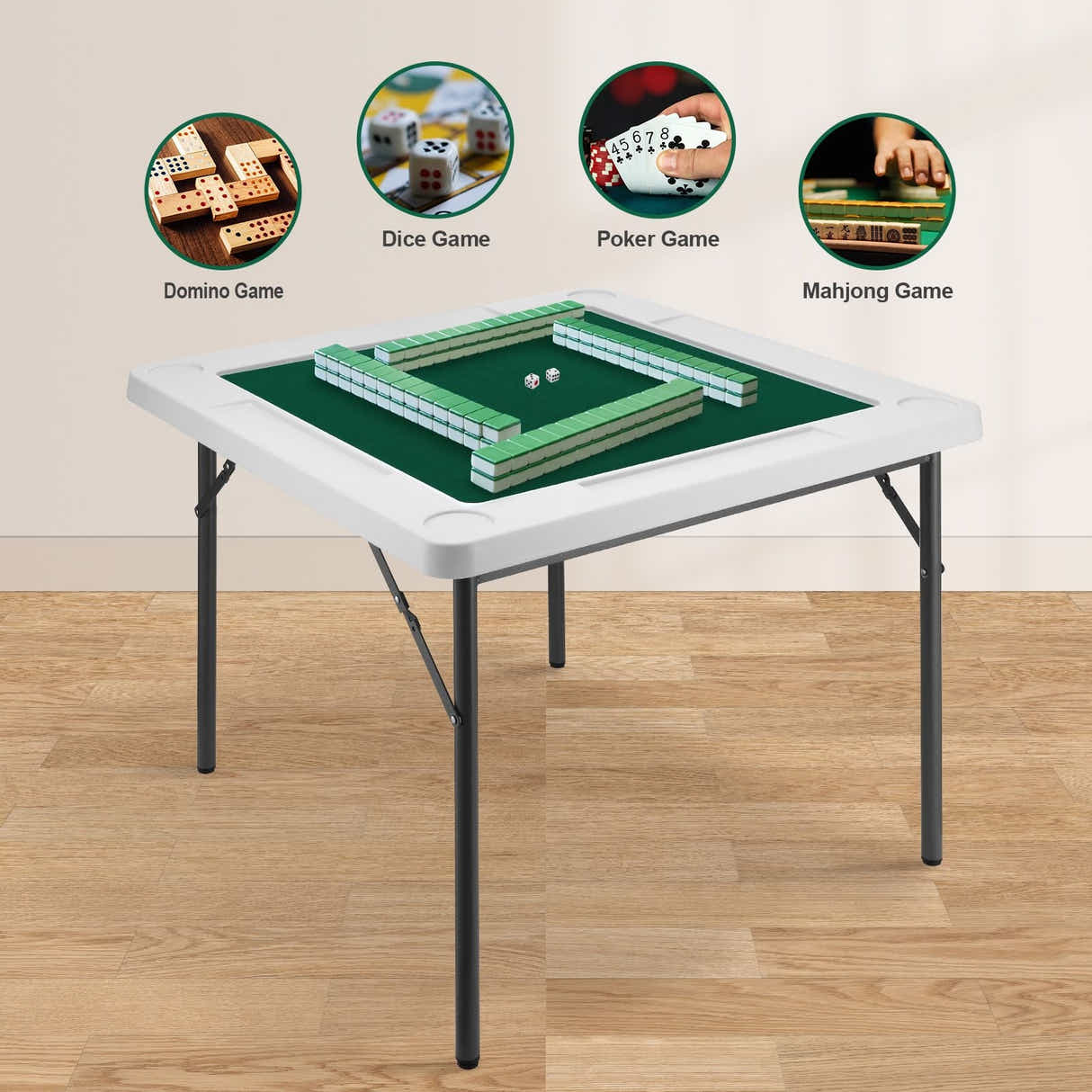 DS BD Mahjong Card Table Folding Majiang Poker Game BoardBlackjack Domino Gaming