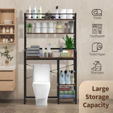 DS BD Over The Toilet Shelf Laundry Storage Rack 5 Tier Space Saver Towel