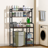 DS BD Over The Toilet Shelf Laundry Storage Rack 5 Tier Space Saver Towel
