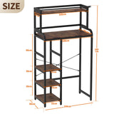 DS BD 5 Tier Shelf Laundry Storage Rack Over Above Toilet Washing Machine