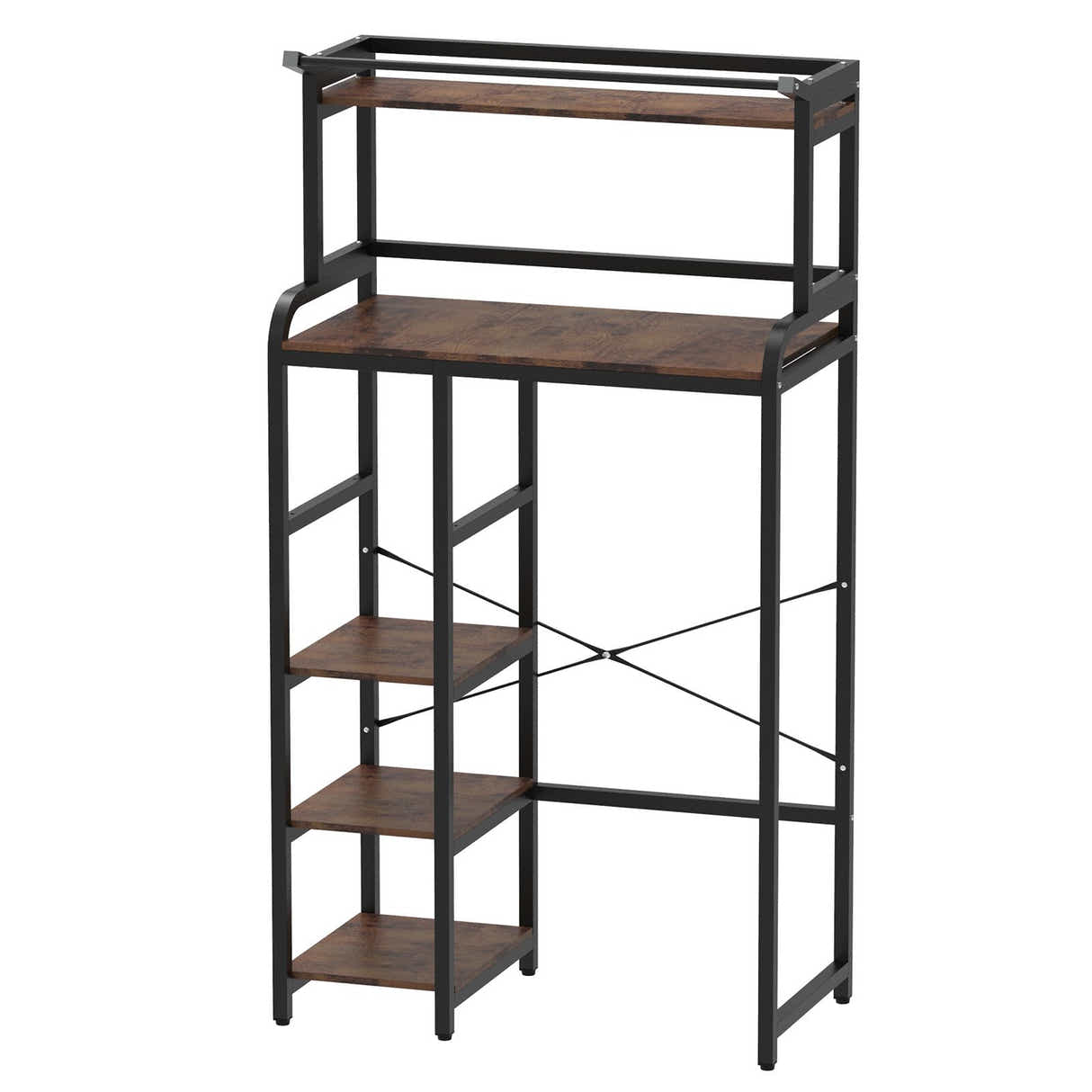 DS BD 5 Tier Shelf Laundry Storage Rack Over Above Toilet Washing Machine