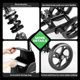 DS BD Knee Scooter Walker Steerable Mobility Walking Equipment Wheelchair