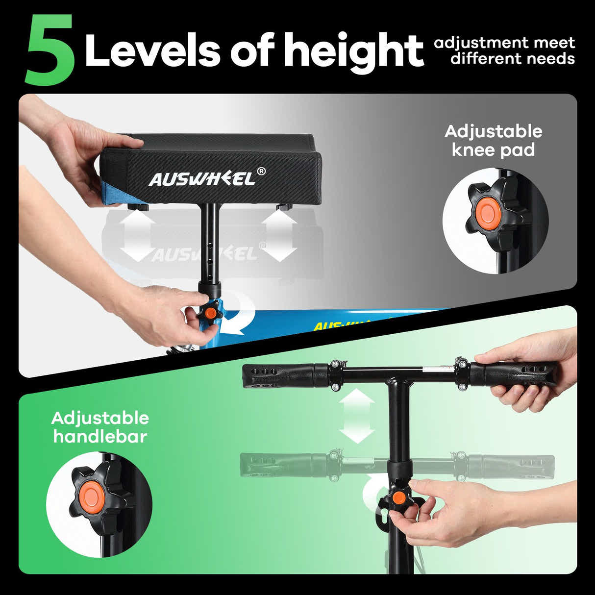 DS BD Knee Scooter Walker Broken Foot Leg Ankle Surgery Injury Mobility