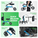 DS BD Knee Scooter Walker Broken Foot Leg Ankle Surgery Injury Mobility