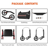 DS BD Rollator Walker Seat 4 Wheel Seniors Elderly Lightweight Walking Mobility