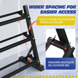 DS BD 3 Tier Dumbbell Rack Weight Set Stand Home Gym Storage Racking Kettlebell