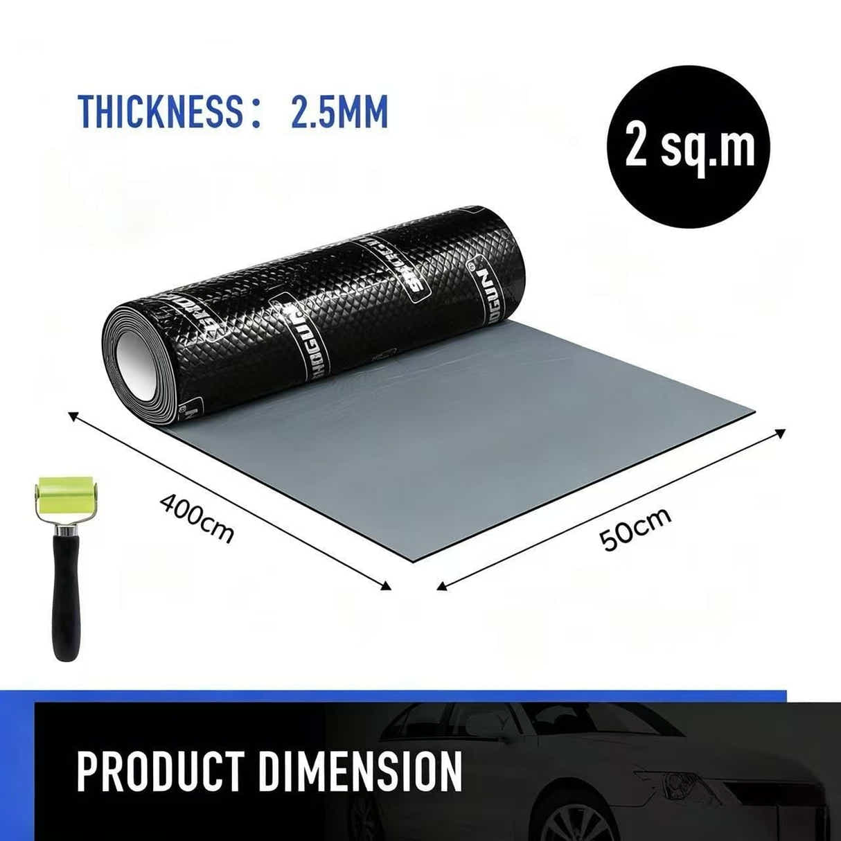 DS BD Butyl Sound Deadener Car Deadening Mat Audio Noise Insulation Automotive