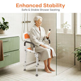 DS BD Shower Chair Bath Tub Seat Stool Toilet Bathroom Bedside Mobility Raised