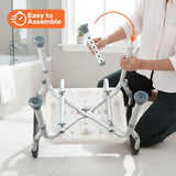 DS BD Shower Chair Bath Tub Seat Stool Toilet Bathroom Bedside Mobility Raised