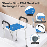 DS BD Shower Chair Seat Bath Tub Stool Bathroom Toilet Bedside Mobility Raised