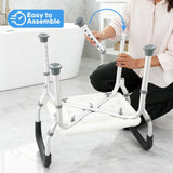 DS BD Shower Chair Seat Bath Tub Stool Bathroom Toilet Bedside Mobility Raised