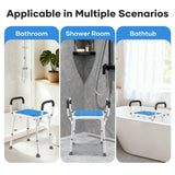 DS BD Shower Chair Seat Bath Tub Stool Bathroom Toilet Bedside Mobility Raised