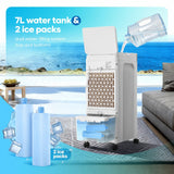 DS BD Evaporative Air Cooler Conditioner Humidifier Quiet Cooling Fan 7L Water