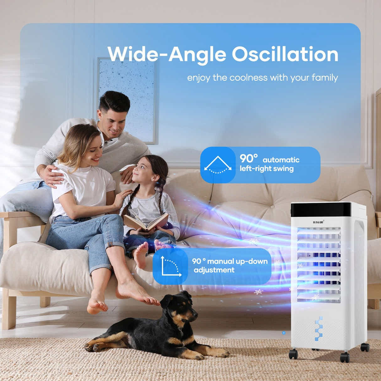 DS BD Evaporative Air Cooler Conditioner Humidifier Quiet Cooling Fan 7L Water