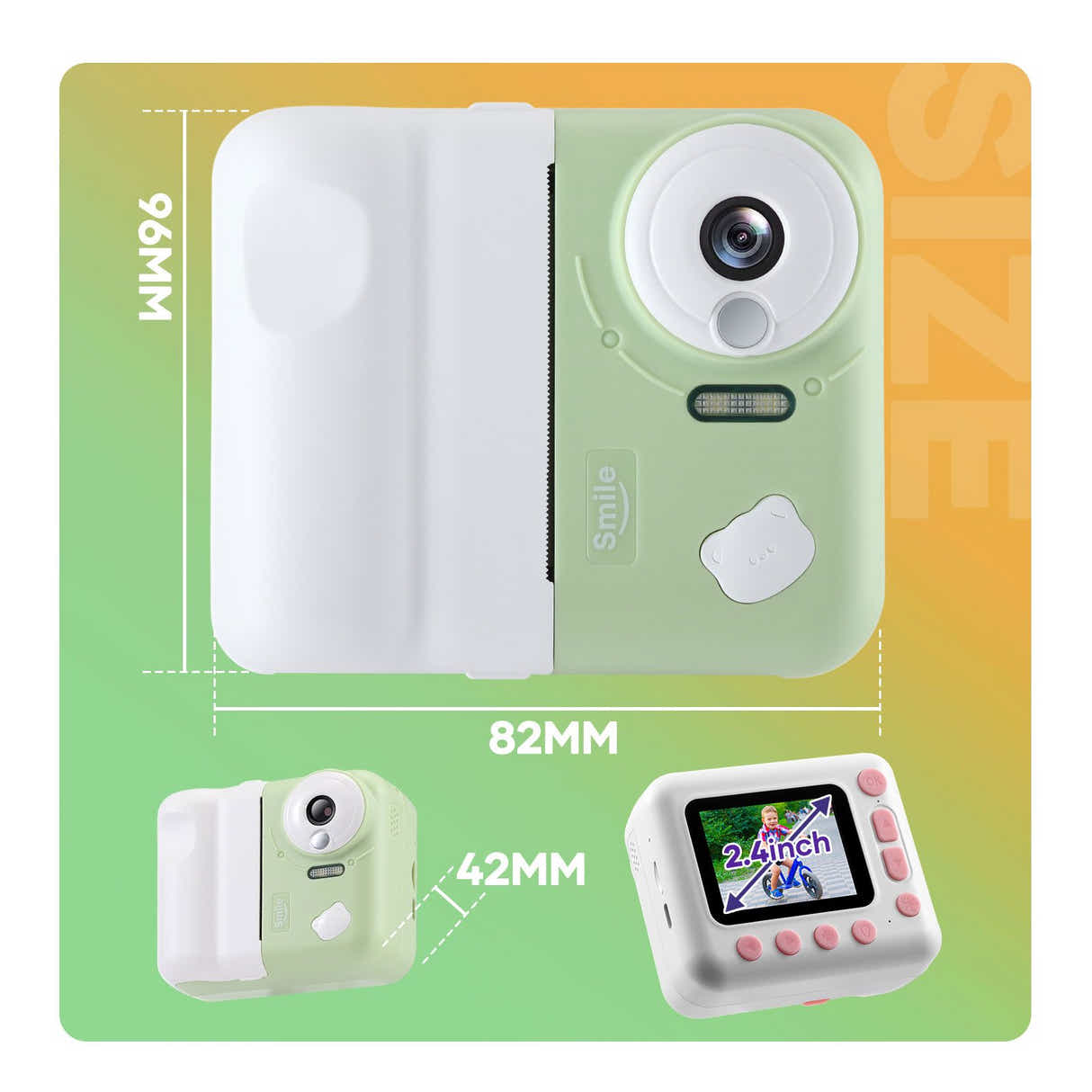 DS BD Kids Digital Camera Instant Childrens Toys 1080P HD Video Selfie Photo