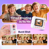 DS BD Kids Instant Camera Compact Digital 1080P HD Video Selfie Photo Print Play