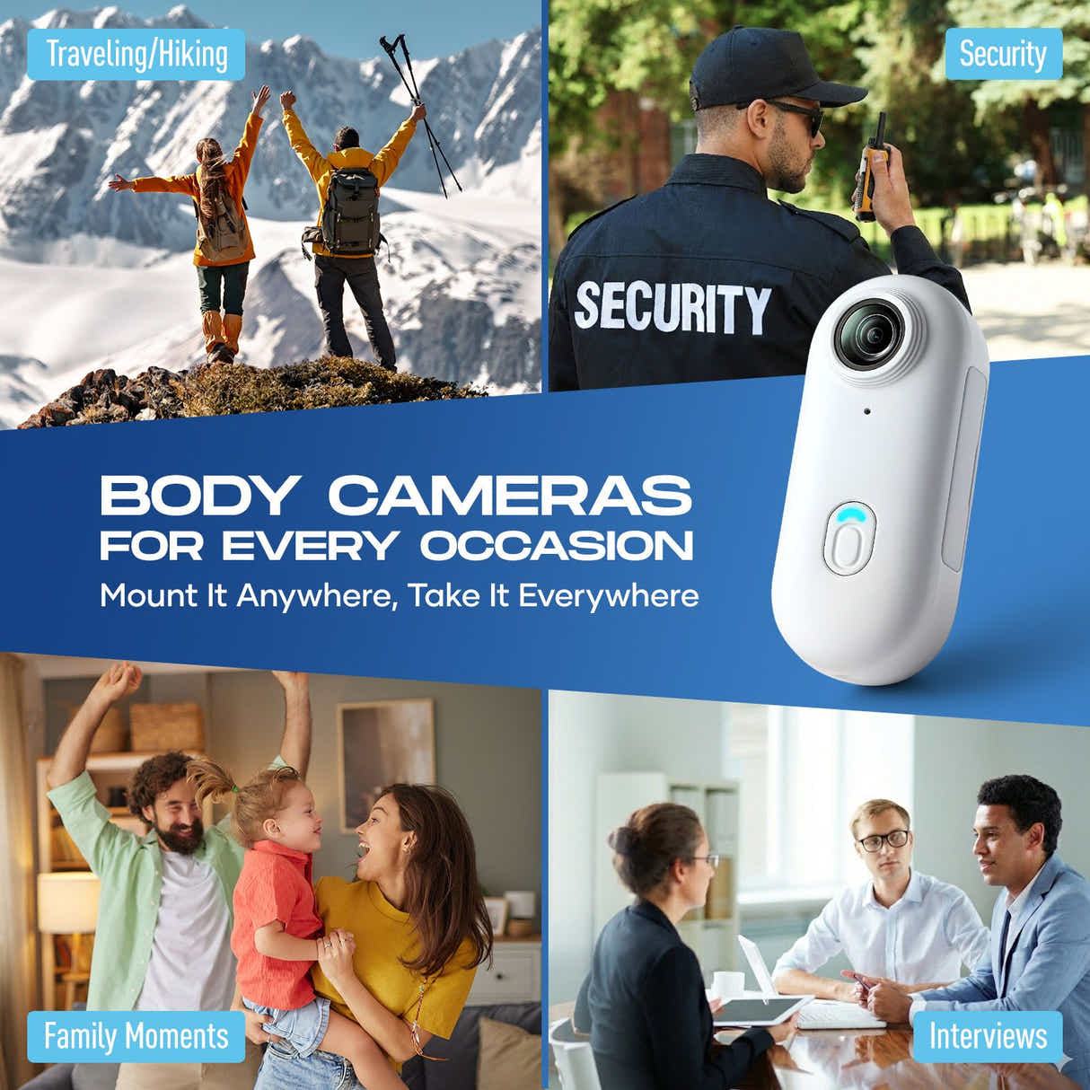 DS BD Mini Action Body Camera WiFi Digital 1080P Video Recorder Waterproof