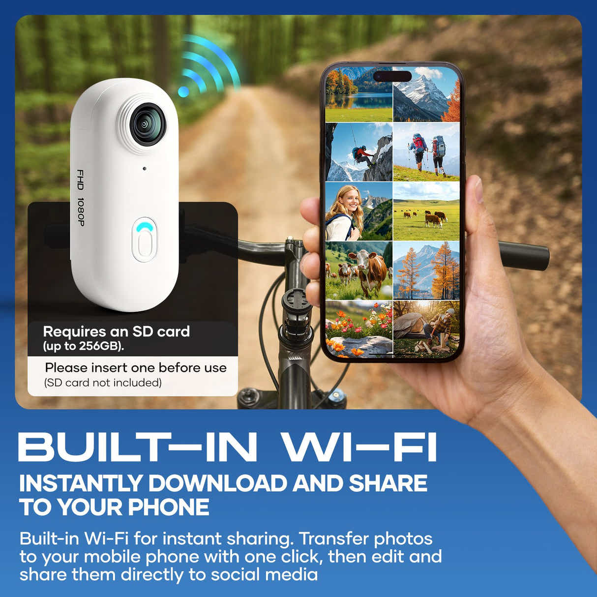 DS BD Mini Action Body Camera WiFi Digital 1080P Video Recorder Waterproof