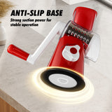 DS BD 3in1 Vegetable Slicer Rotary Food Potato Mandoline Cheese Grater DrumFruit