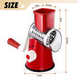 DS BD 3in1 Vegetable Slicer Rotary Food Potato Mandoline Cheese Grater DrumFruit