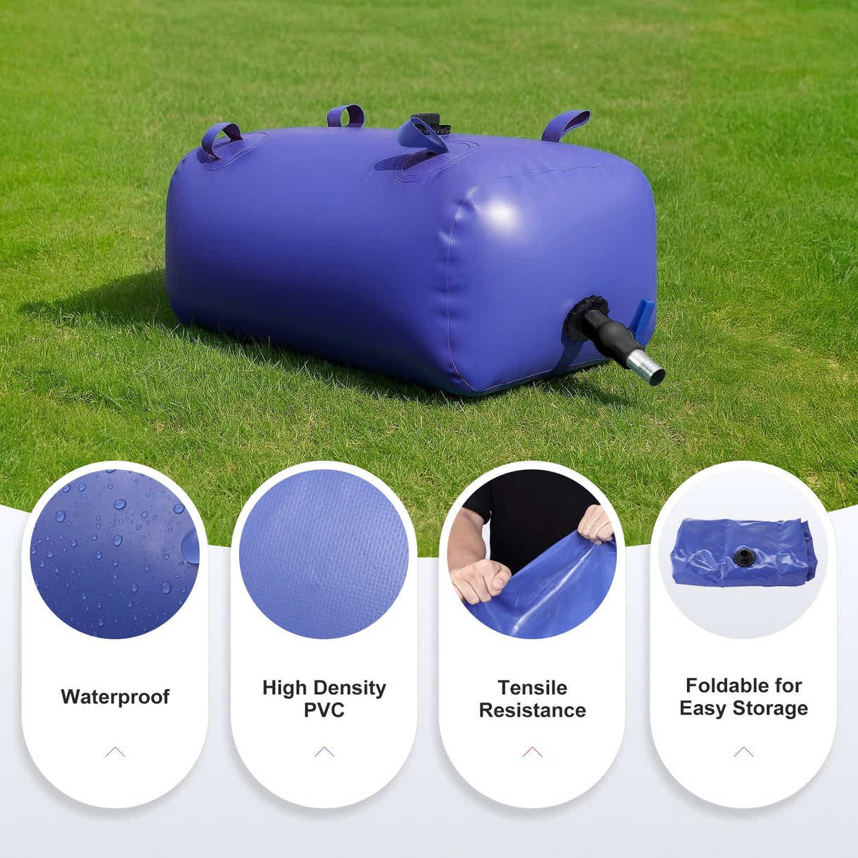 DS BD 240L Large Water Storage Bladder Tank Container SoftBag Foldable Emergency