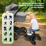 DS BD Universal Stroller Step Board Travel Pram Seat Attachment Toddlers Kids