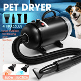 DS BD Dog Hair Dryer Vacuum Pet Cat Grooming Kit 4 Nozzles Hairdryer Blower Blow