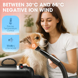 DS BD Dog Hair Dryer Vacuum Pet Cat Grooming Kit 4 Nozzles Hairdryer Blower Blow