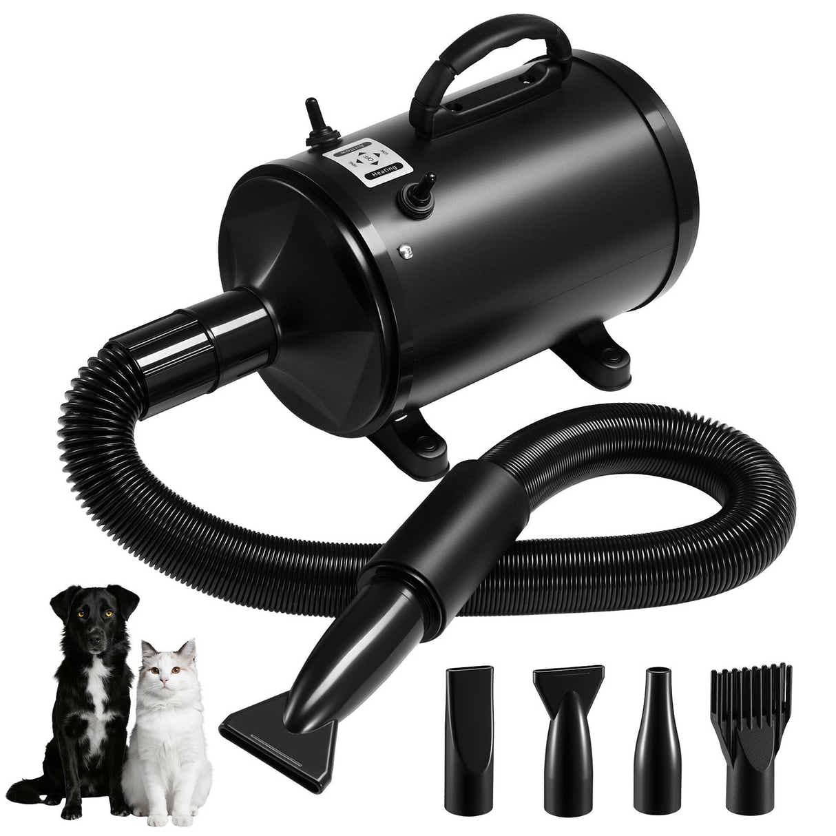 DS BD Dog Cat Hair Dryer Pet Grooming Kit Blow Hairdryer BlowerHeater Air Blaste