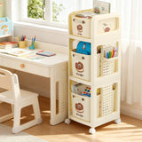 DS BD Kids Bookshelf Toy Storage Box Bin Drawers Bookcase Montessori Shelf Rack