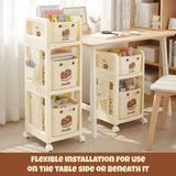 DS BD Kids Bookshelf Toy Storage Box Bin Drawers Bookcase Montessori Shelf Rack