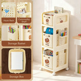 DS BD Kids Bookshelf Toy Storage Box Bin Drawers Bookcase Montessori Shelf Rack