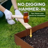 DS BD 6pcs Garden Edging Set Lawn Landscape Border Plant Grass Flower Bed Raised